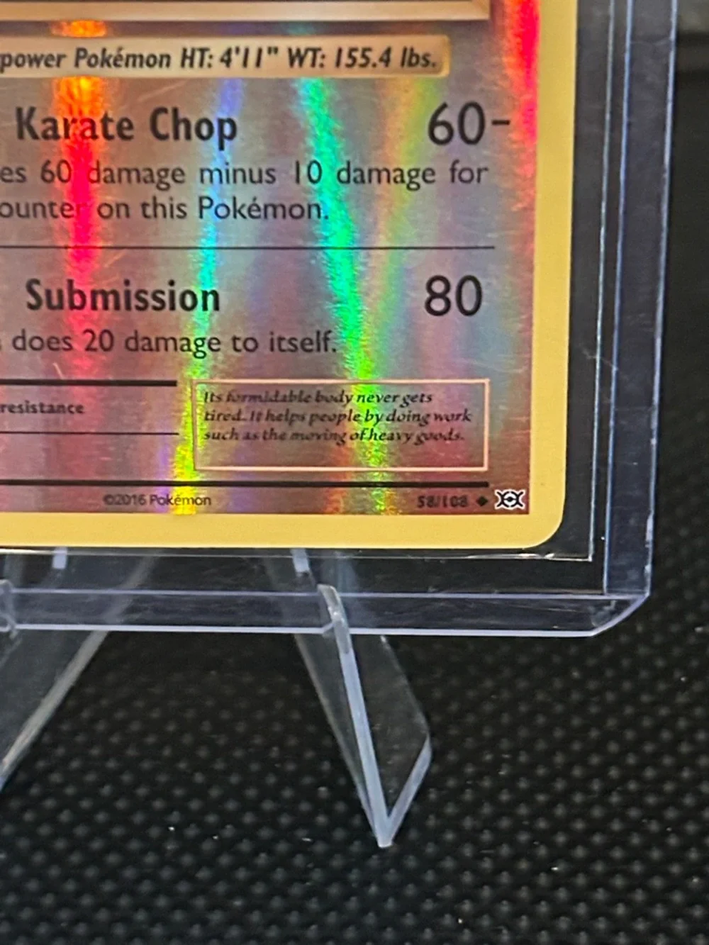 Pokemon‎ Vintage Machoke 58/108 Reverse Holo Card from XY Evolutions (2016) M/NM